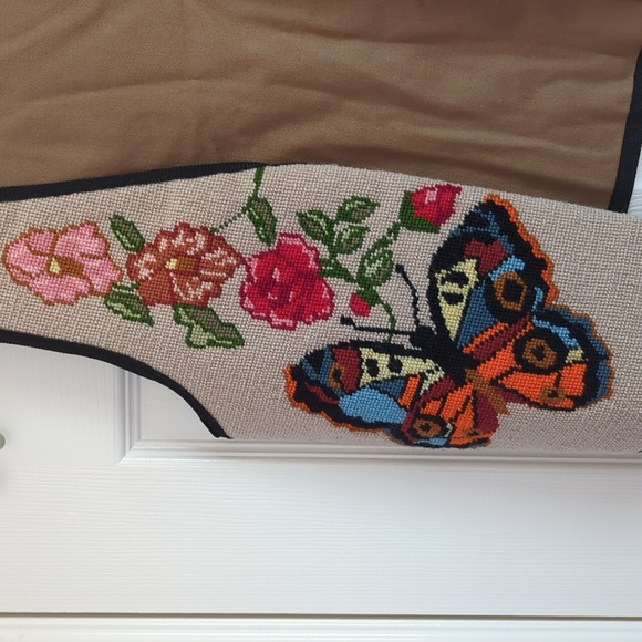 Vintage Floral Needlepoint Vest - Picture 2 of 9